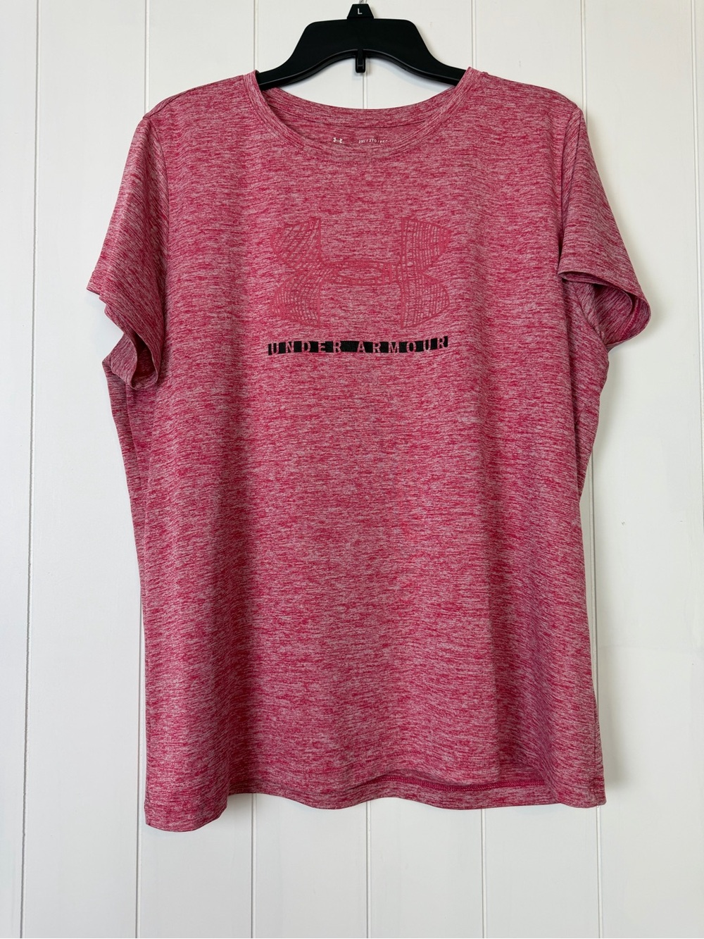 Under Armour Tech Twist Short Sleeve T-Shirt Size 2XL Pink HeatGear